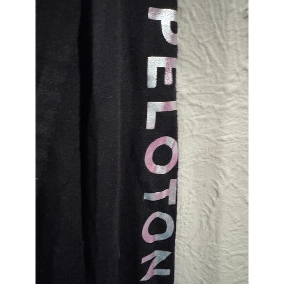 Peloton Hoodie Sweatshirt Blck Silver size Large - Picture 2 of 5